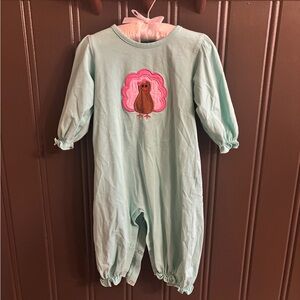 Classic Southern Smocks Turkey Romper